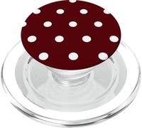 Polka Dots Fashion Modèle Bourgogne Rouge foncé et Femmes PopSockets PopGrip pour MagSafe