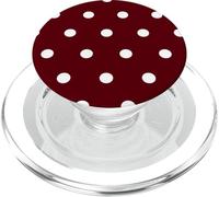 Polka Dots Fashion Modèle Bourgogne Rouge foncé et Femmes PopSockets PopGrip pour MagSafe