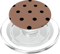 Polka Dots Fashion Modèle Brown Mocha Mouse et Black Girls PopSockets PopGrip pour MagSafe