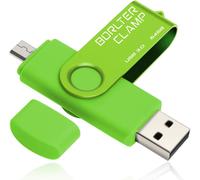 POLKI-Clé USB 64 Go, 2 en 1 OTG USB 3.0 Mémoire Stick, Pivotant U Disque avec Port Micro USB pour Smartphone Android, Tablette et Ordinateur (Vert)