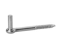 POLL Homme Construction ferrures 1110150 visser Crochet J, axe galvanisé clair, multicolore, Ø 13 mm, 160 mm de long, lot de 2