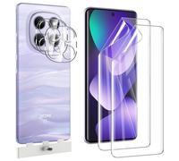 Pollachi Lot de 2 + 2 films de protection d'écran souples pour Xiaomi Redmi Note 15 5G, 2 films en TPU souple [pas en verre] et 2 films de protection pour appareil photo arrière, anti-rayures, sans