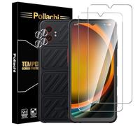 Pollachi(Lot de 2+2 Verre Trempé pour Samsung Galaxy Xcover 7 Pro,2 X Ecran Trempé Protection + 2 X Caméra Arrière Protecteur,Dureté 9H,Anti-Rayures,Vitre Protecteur Xcover 7 Pro