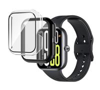 Pollachi Lot de 2 coques avec verre trempé conçu pour Xiaomi Redmi Watch 5, couverture complète, étanche, coque de protection en polycarbonate rigide, anti-rayures et antichoc