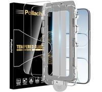 Pollachi [Lot de 2 Verre Trempé pour iPhone 17 Air Protection Film+Positionneur Automatique de Dépoussiérage,iPhone 17 Air Téléphone Accessoires de Protection,Elimination 30s