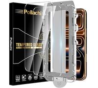 Pollachi [Lot de 2 Verre Trempé pour Phone 17 Pro Max Protection Film+Positionneur Automatique de Dépoussiérage,iPhone 17 Pro Max Téléphone Accessoires de Protection,Elimination 30s