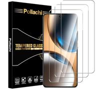 Pollachi Lot de 3 films protecteurs d'écran en verre trempé pour Realme GT 7, Realme GT 7T, dureté 9H, incassable, anti-traces de doigts, sans bulles