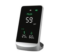 Pollen and Particulate Detectors with Temperature and Humidity Monitoring for Travel and Home Air Quality Management Pollen Detectors Indoor