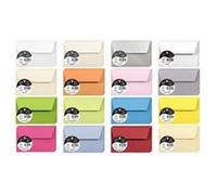 Clairefontaine 5491C - Paquet de 20 Enveloppes Auto-Adhésives - Format 9x14cm - 120g/m² - Coloris Clémentine - Invitation Evènements et Correspondance - Gamme Pollen - Papier Premium Lisse