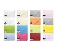 Clairefontaine 5542C Paquet de 20 Grandes Enveloppes 16,2x22,9cm Vert Menthe - 120g/m² - Format C5 - Fermeture gommée - Invitation Evènements et Correspondance - Gamme Pollen - Papier Lisse
