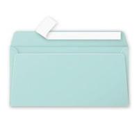 Clairefontaine Enveloppes auto-adhésives Pollen 55335C DL 11x22 cm 120g/m² Vert jade Paquet 20