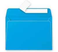 Clairefontaine 55556C - Carton de 200 Enveloppes Auto-Adhésives - Format C6 (11,4x16,2cm) - 120g/m² - Coloris Turquoise - Invitation Evènements et Correspondance - Gamme Pollen - Papier Premium Lisse