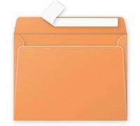 Clairefontaine 55492C - Carton de 200 Enveloppes Gommées - Format C5 (16,2x22,9cm) - 120g/m² - Coloris Clémentine - Invitation Evènements et Correspondance - Gamme Pollen - Papier Premium Lisse