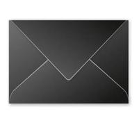 Clairefontaine Enveloppes 5832C C5 16,2×22,9 cm Noir 120 g/m² Paquet de 20 Fermeture gommée