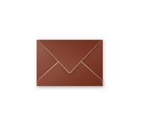 Clairefontaine 5230C - Paquet de 20 Enveloppes Mini Format 7,5x10cm Cacao - 120g/m² - Fermeture gommée - Invitation Evènements et Correspondance - Gamme Pollen - Papier Lisse