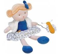 Jolijou - Pollen l'abeille Bio - Poupée - Boite cadeau - 25 cm - Cadeau de naissance - Jaune et beige - DC3850