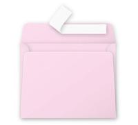 POLLEN Lot de 10 Pqts de 20 Enveloppe 120g 90x140 rose dragée Avec Bande de protection