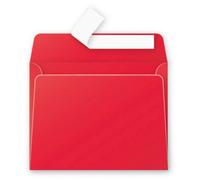 POLLEN Lot de 3 Pqts de 20 Enveloppe 120g 90x140 rouge groseille Avec Bande de protection