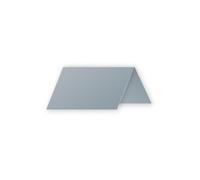 Clairefontaine 75075C - Paquet de 25 Marque-Places - Format 8,5x8cm - 210g/m² - Coloris Argent - Invitation Evènements et Correspondance - Gamme Pollen - Papier Premium Lisse