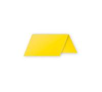 Clairefontaine 75023C - Paquet de 25 Marque-Places - Format 8,5x8cm - 210g/m² - Coloris Jaune Soleil - Invitation Evènements et Correspondance - Gamme Pollen - Papier Premium Lisse