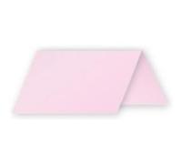 Clairefontaine 75013C - Paquet de 25 Marque-Places - Format 8,5x8cm - 210g/m² - Coloris Rose Dragée - Invitation Evènements et Correspondance - Gamme Pollen - Papier Premium Lisse