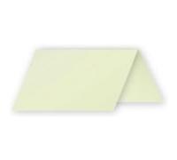 Clairefontaine 75050C - Paquet de 25 Marque-Places - Format 8,5x8cm - 210g/m² - Coloris Vert Bourgeon - Invitation Evènements et Correspondance - Gamme Pollen - Papier Premium Lisse