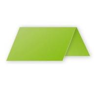 Clairefontaine 75021C - Paquet de 25 Marque-Places - Format 8,5x8cm - 210g/m² - Coloris Vert Menthe - Invitation Evènements et Correspondance - Gamme Pollen - Papier Premium Lisse