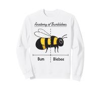 Pollinating Bee Keeper Joke Funny Anatomy of Bumblebees Sweatshirt