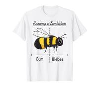 Pollinating Bee Keeper Joke Funny Anatomy of Bumblebees T-Shirt