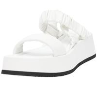 Pollini Femme Sa16146i1gtq0100 Sandale Plate, Blanc, 40 EU