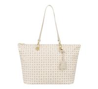 Pollini - Large Monogram Shopper - Femme - Sacs - Blanc - Taille: ONE Size