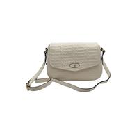 Pollini - Sac à bandoulière avec logo et rabat - Femme - Sacs - Beige - Taille: ONE Size