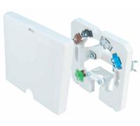 Pollmann HAD3-F Boîte de raccordement pour cuisinière (Plat/UP), 5 Broches, Blanc Pur - 1 pièce.