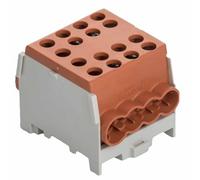 Pollmann HLAK 35-1/6 M2 Borne de dérivation de câble principal, marron, 1 pièce