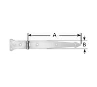 Pollmann POLLMANN Suspension de chantier lourde, 500 mm, fer galvanisé clair Quantité:1