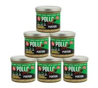 PolloPro Portion - 100% Poitrine de poulet cuite aromatisée Prêt à l’Emploi 25 g Protéines, Sans Conservateurs, Snack repas Protéiné Rustique, Muà Fitness - pack de 6 X 100 g