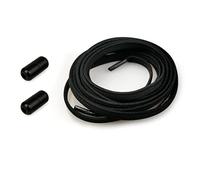 Polly Online Lacets élastiques sans nœud avec boucles en métal Taille unique pour toutes les chaussures pour adultes et enfants (Noir)