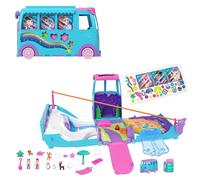 Polly Pocket – Coffret Van transformable Pet Mobile Adventure – Mini-figurines et accessoires