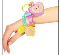 Polly Pocket Bracelet Style Kit Lemonade Ensemble de Bracelet Limonade Armable, Mini Poupées Et Accessoires, Jouet Portable, pour Enfants À partir de 4 Ans