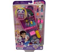 Polly Pocket-Panda Bubble Tea-Coffret avec 2 mini-figurines et panda HWN95
