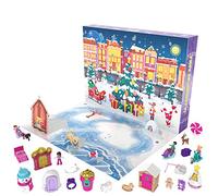 Polly Pocket Calendrier de l’Avent sur Le thème de la Magie de Noël avec 25 Surprises à découvrir, Jouet pour Enfant dès 4 Ans, GKL46