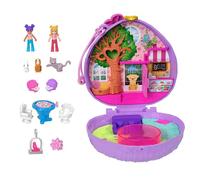 Polly Pocket Coffret Café du Hérisson avec 2 Mini-Figurines, 4 Éléments De Jeu Et 12 Accessoires, Jouet Voyage, Thème Animaux, Jouet Enfant, A Partir De 4 Ans, HRD37