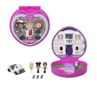 Polly Pocket Coffret Clueless collector avec mini-figurines, 5 accessoires thématiques, dont voiture, Cher, Dionne et Tai, JCC21