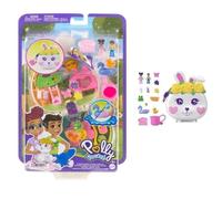 Polly Pocket-Coffret Jardin Lapin 2 mini-figurines et 12 accessoires HKV36