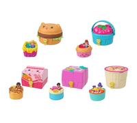 Polly Pocket Coffret multifacettes avec Voitures et Mini-Figurines sur Le thème de la Nourriture, à Collectionner et à emporter Partout, accompagné de Surprises, JCR44