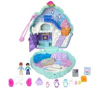 Polly Pocket Coffret Pingouin des Neiges avec 2 Mini-Figurines, 12 Accessoires, 6 Éléments De Jeu, Jouet Voyage, Jouet Enfant, A Partir De 4 Ans, HRD34