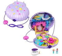 Polly Pocket Coffret Sac à Main Le Coquillage Enchanté avec Mini-Figurines Polly et Lila, Accessoires et Autocollants, Jouet Enfant, édition 2020, GNH11