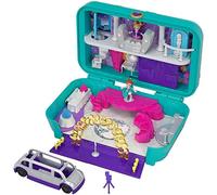 Polly Pocket Coffret Surprise-Party avec 2 Mini-Figurines et Accessoires, Autocollants et 5 Surprises Cachées, Jouet Enfant, édition 2018, FRY41, Multicolore
