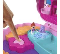 Polly Pocket Coffret Toilettage Caniche avec 2 Figurines, 12 Accessoires, 2 Accessoires Qui Changent De Couleur, Jeu D’Eau, Jouet Enfant, Dès 3 Ans, HKV35
