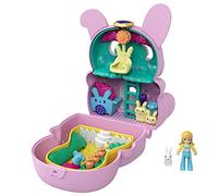 Polly Pocket Coffret transformable Lapin réversible mini-figurines et accessoires édition 2021 GTM60